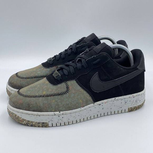 Nike Other - Nike Air Force 1 Crater Men's 7.5 Recycled Black Photon Dust Sneakers CZ1524-002